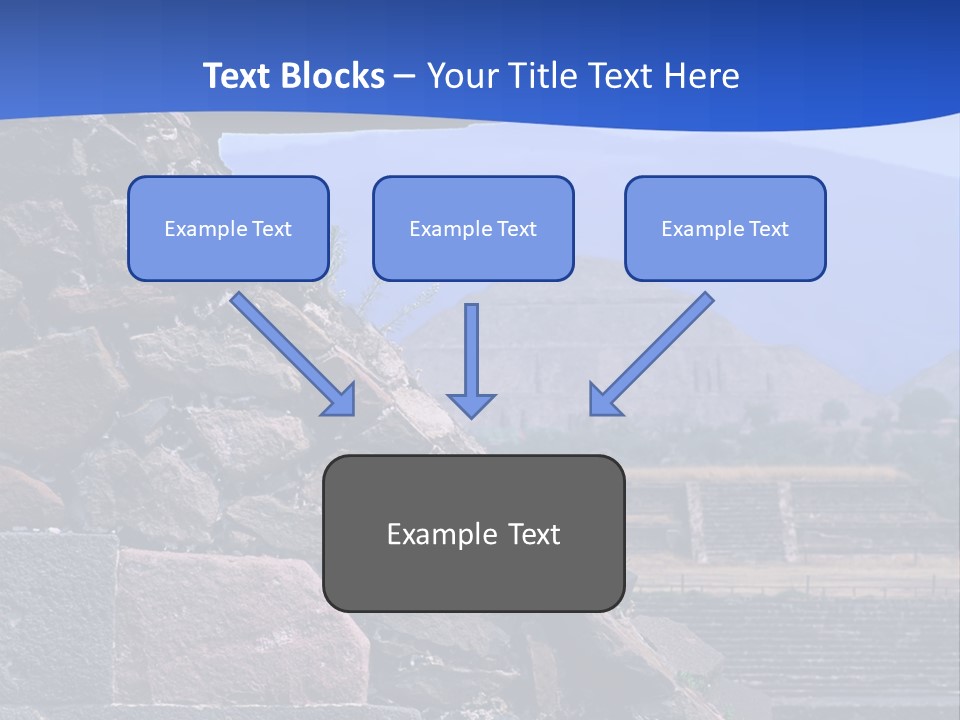 Temple Of Quetzalcoatl In The Citadel Of Teotihuacan, Mexico PowerPoint Template