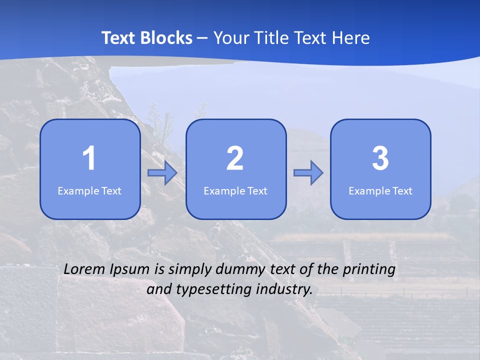 Temple Of Quetzalcoatl In The Citadel Of Teotihuacan, Mexico PowerPoint Template
