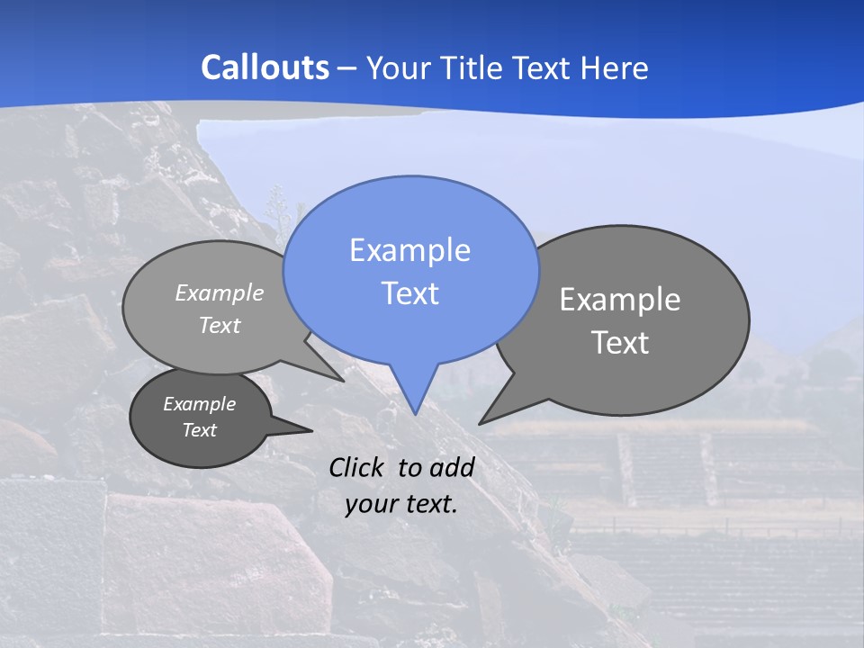 Temple Of Quetzalcoatl In The Citadel Of Teotihuacan, Mexico PowerPoint Template