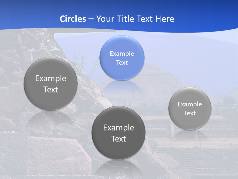Temple Of Quetzalcoatl In The Citadel Of Teotihuacan, Mexico PowerPoint Template