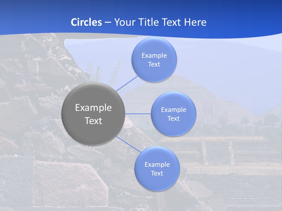 Temple Of Quetzalcoatl In The Citadel Of Teotihuacan, Mexico PowerPoint Template