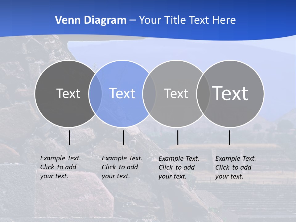 Temple Of Quetzalcoatl In The Citadel Of Teotihuacan, Mexico PowerPoint Template