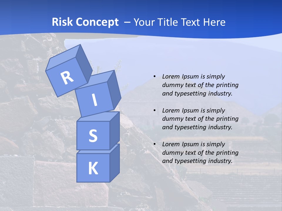 Temple Of Quetzalcoatl In The Citadel Of Teotihuacan, Mexico PowerPoint Template