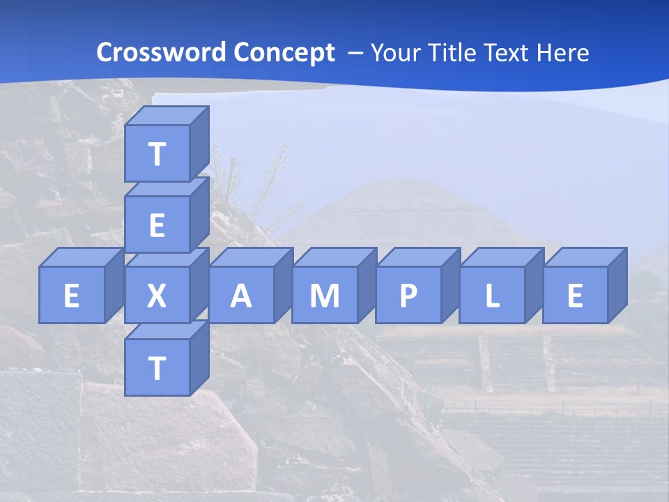 Temple Of Quetzalcoatl In The Citadel Of Teotihuacan, Mexico PowerPoint Template