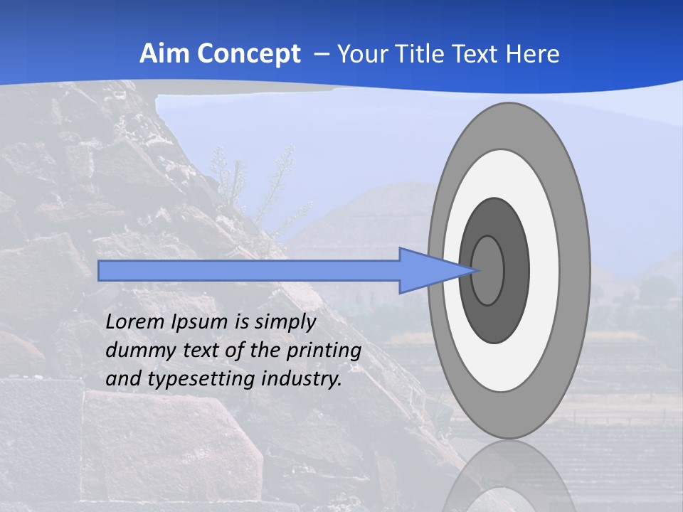 Temple Of Quetzalcoatl In The Citadel Of Teotihuacan, Mexico PowerPoint Template