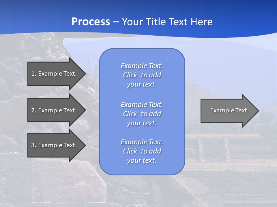 Temple Of Quetzalcoatl In The Citadel Of Teotihuacan, Mexico PowerPoint Template