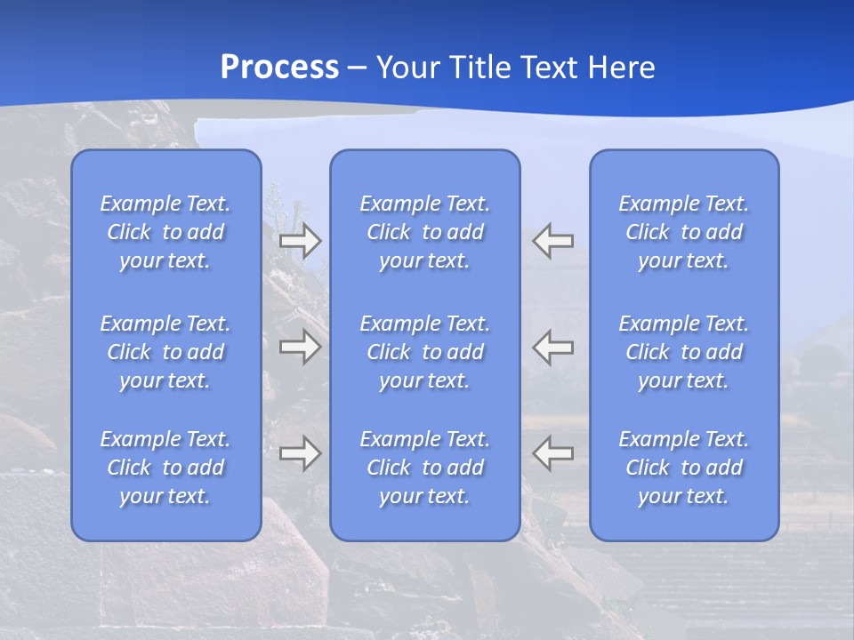 Temple Of Quetzalcoatl In The Citadel Of Teotihuacan, Mexico PowerPoint Template
