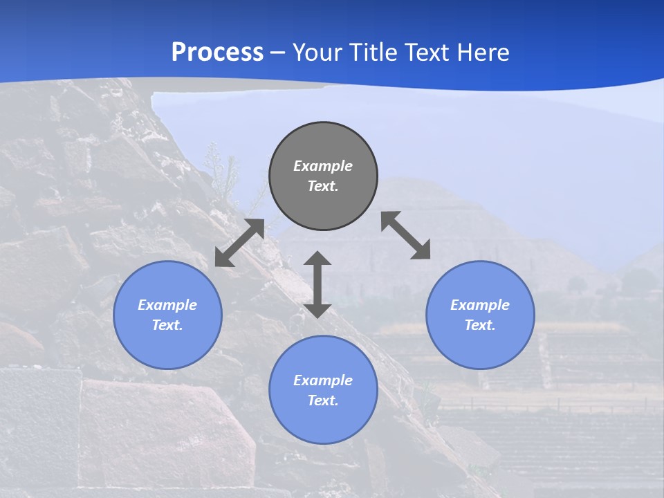 Temple Of Quetzalcoatl In The Citadel Of Teotihuacan, Mexico PowerPoint Template