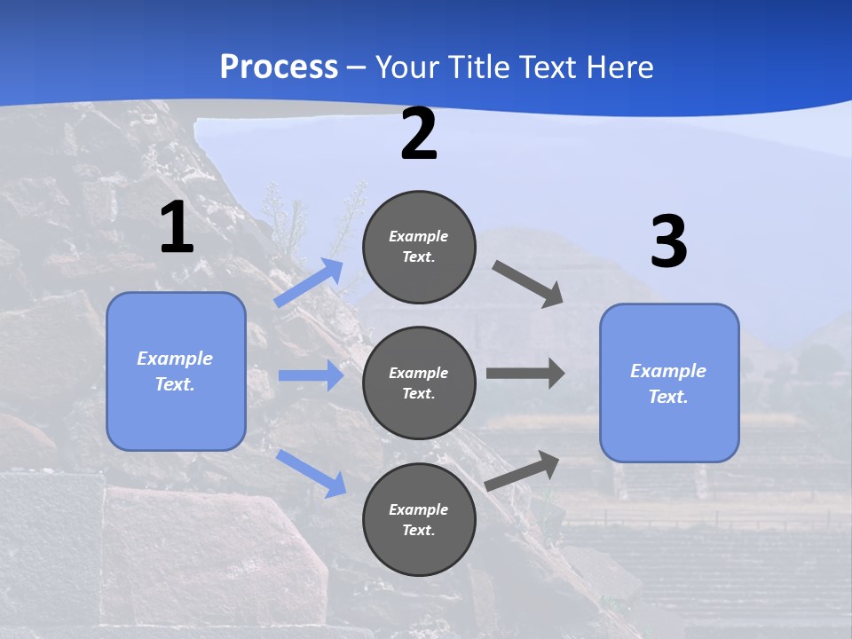Temple Of Quetzalcoatl In The Citadel Of Teotihuacan, Mexico PowerPoint Template