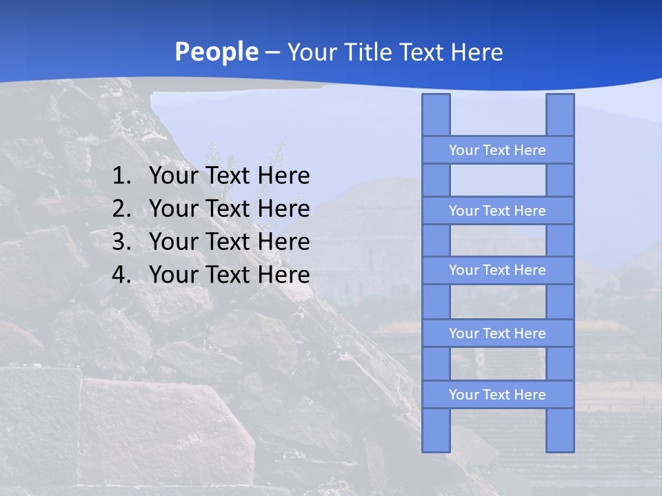 Temple Of Quetzalcoatl In The Citadel Of Teotihuacan, Mexico PowerPoint Template