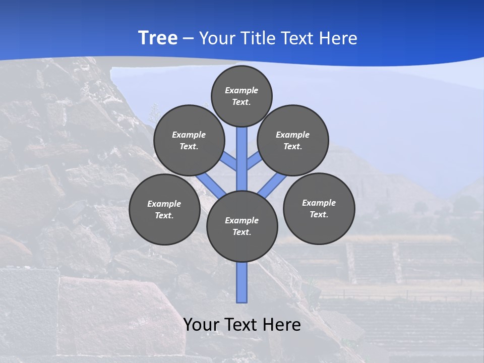 Temple Of Quetzalcoatl In The Citadel Of Teotihuacan, Mexico PowerPoint Template