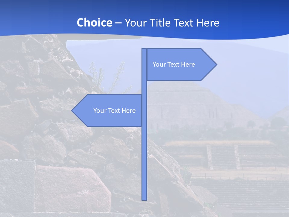 Temple Of Quetzalcoatl In The Citadel Of Teotihuacan, Mexico PowerPoint Template