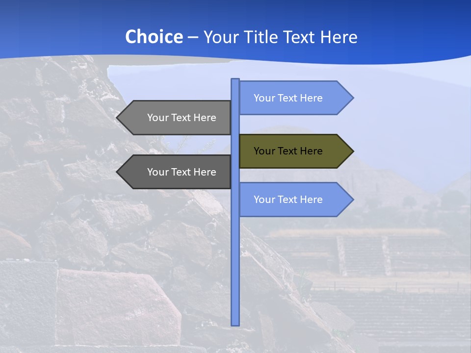 Temple Of Quetzalcoatl In The Citadel Of Teotihuacan, Mexico PowerPoint Template