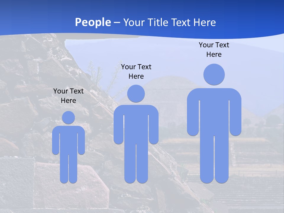 Temple Of Quetzalcoatl In The Citadel Of Teotihuacan, Mexico PowerPoint Template