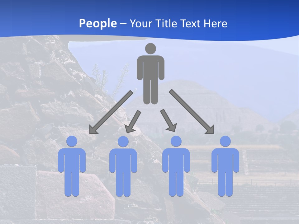 Temple Of Quetzalcoatl In The Citadel Of Teotihuacan, Mexico PowerPoint Template