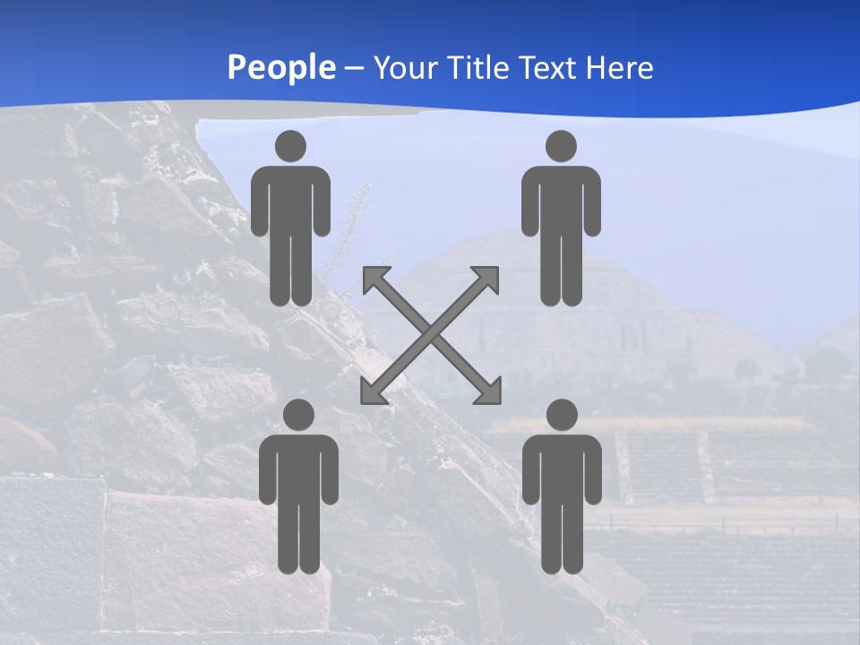 Temple Of Quetzalcoatl In The Citadel Of Teotihuacan, Mexico PowerPoint Template