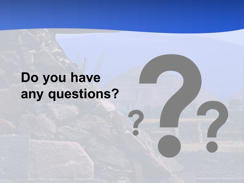 Temple Of Quetzalcoatl In The Citadel Of Teotihuacan, Mexico PowerPoint Template