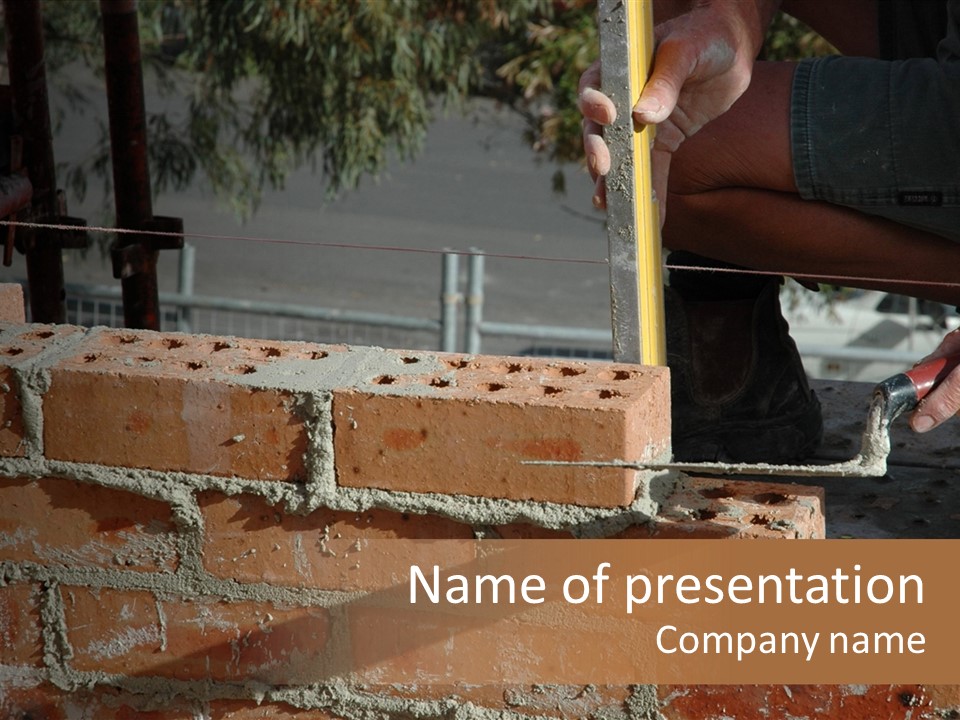 Bricklayer PowerPoint Template