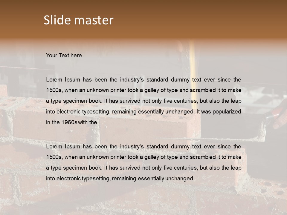 Bricklayer PowerPoint Template