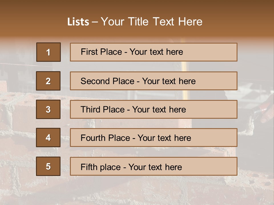 Bricklayer PowerPoint Template