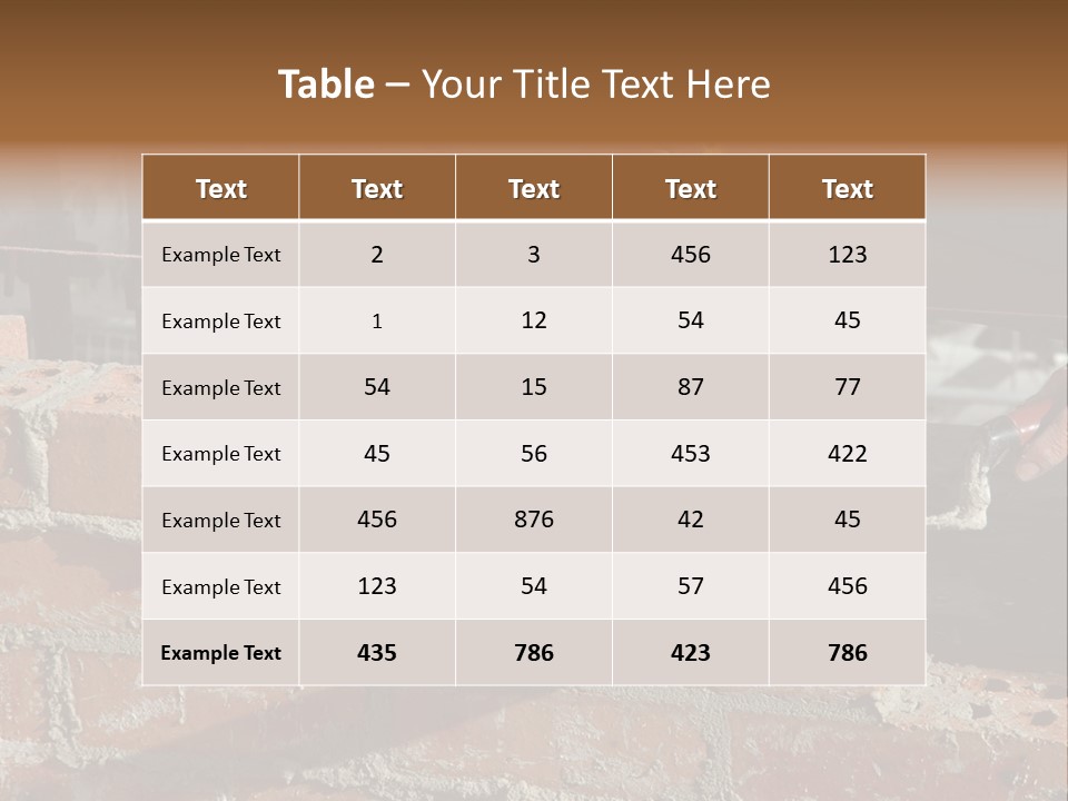 Bricklayer PowerPoint Template