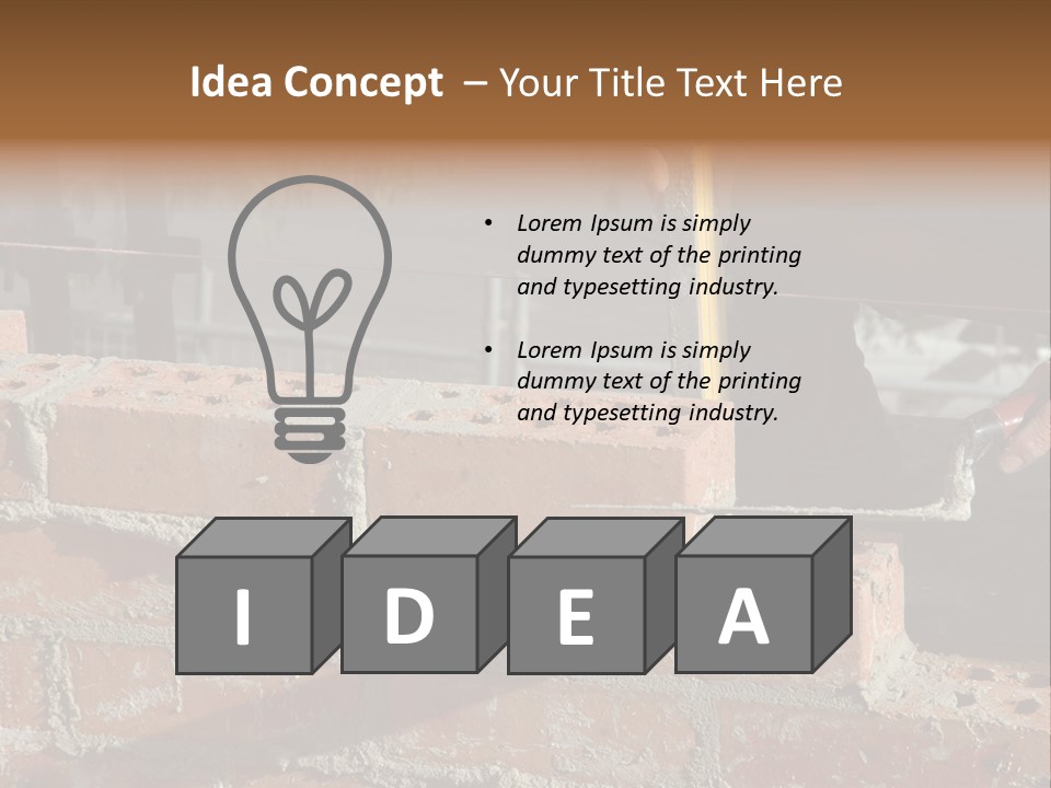 Bricklayer PowerPoint Template