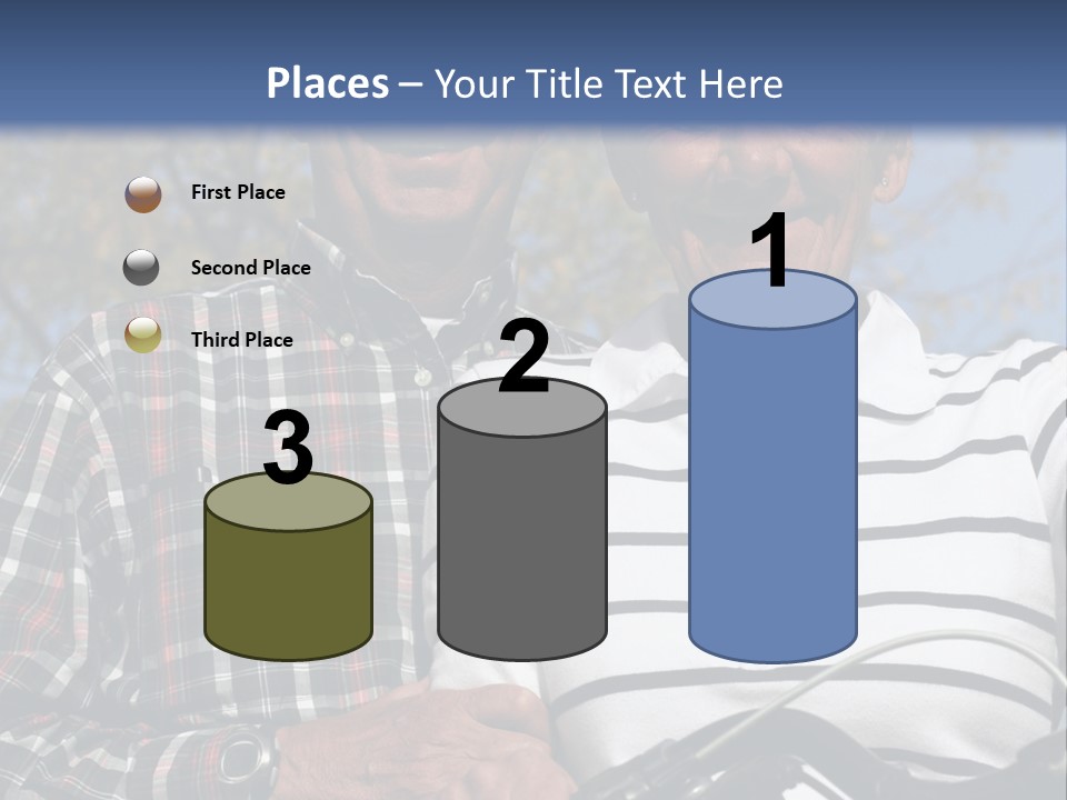 A Couple Of People That Are Standing Next To Each Other PowerPoint Template
