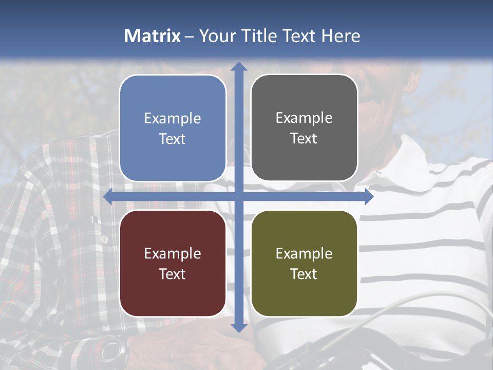 A Couple Of People That Are Standing Next To Each Other PowerPoint Template