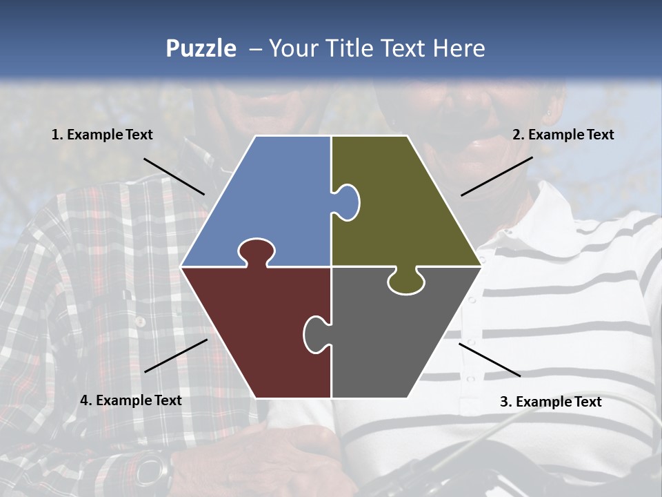 A Couple Of People That Are Standing Next To Each Other PowerPoint Template