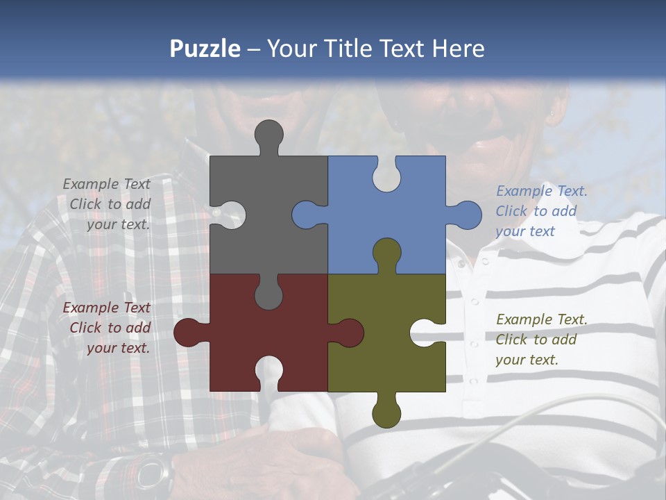 A Couple Of People That Are Standing Next To Each Other PowerPoint Template