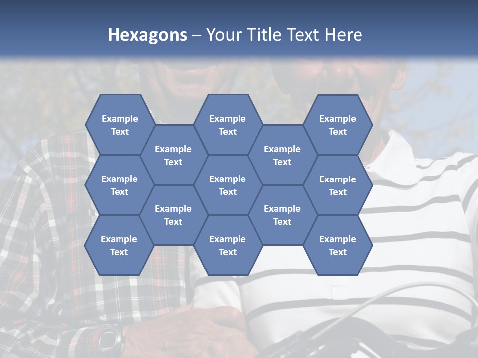 A Couple Of People That Are Standing Next To Each Other PowerPoint Template