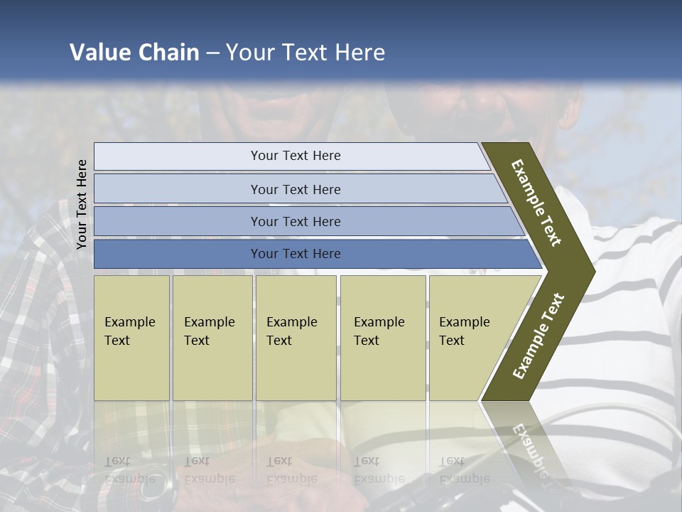 A Couple Of People That Are Standing Next To Each Other PowerPoint Template