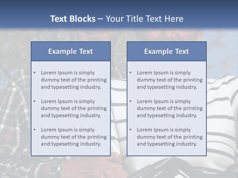 A Couple Of People That Are Standing Next To Each Other PowerPoint Template