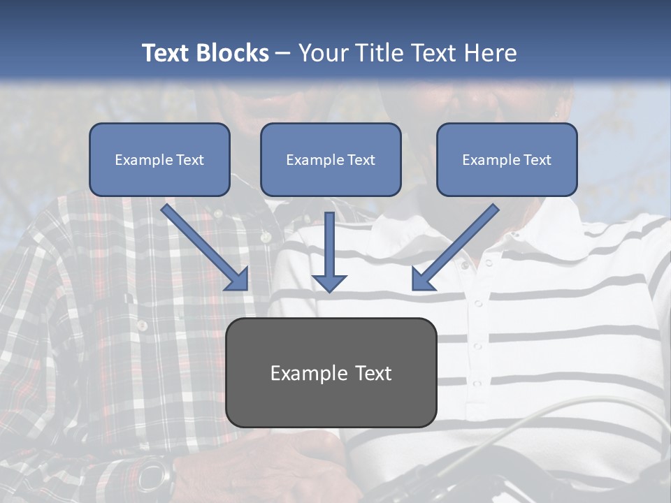 A Couple Of People That Are Standing Next To Each Other PowerPoint Template