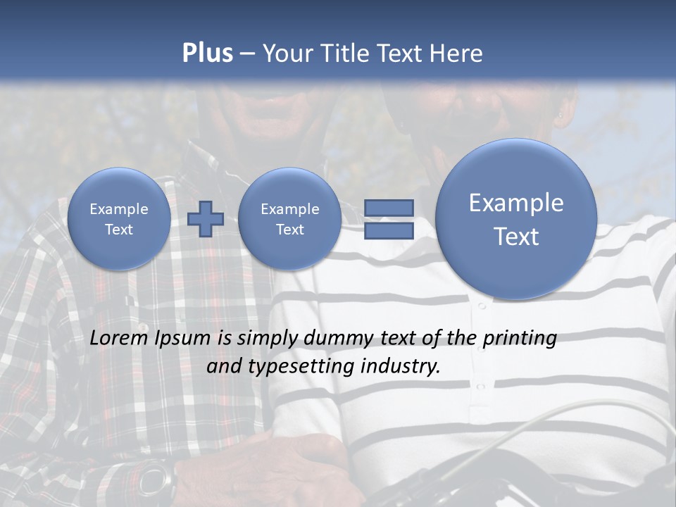 A Couple Of People That Are Standing Next To Each Other PowerPoint Template
