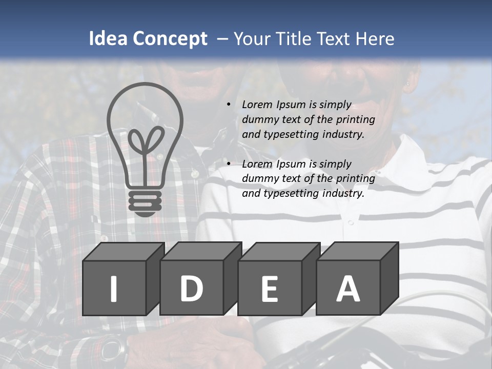A Couple Of People That Are Standing Next To Each Other PowerPoint Template