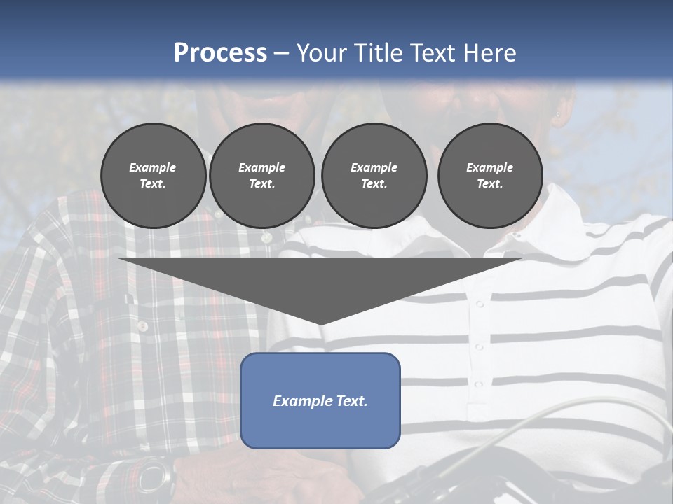 A Couple Of People That Are Standing Next To Each Other PowerPoint Template