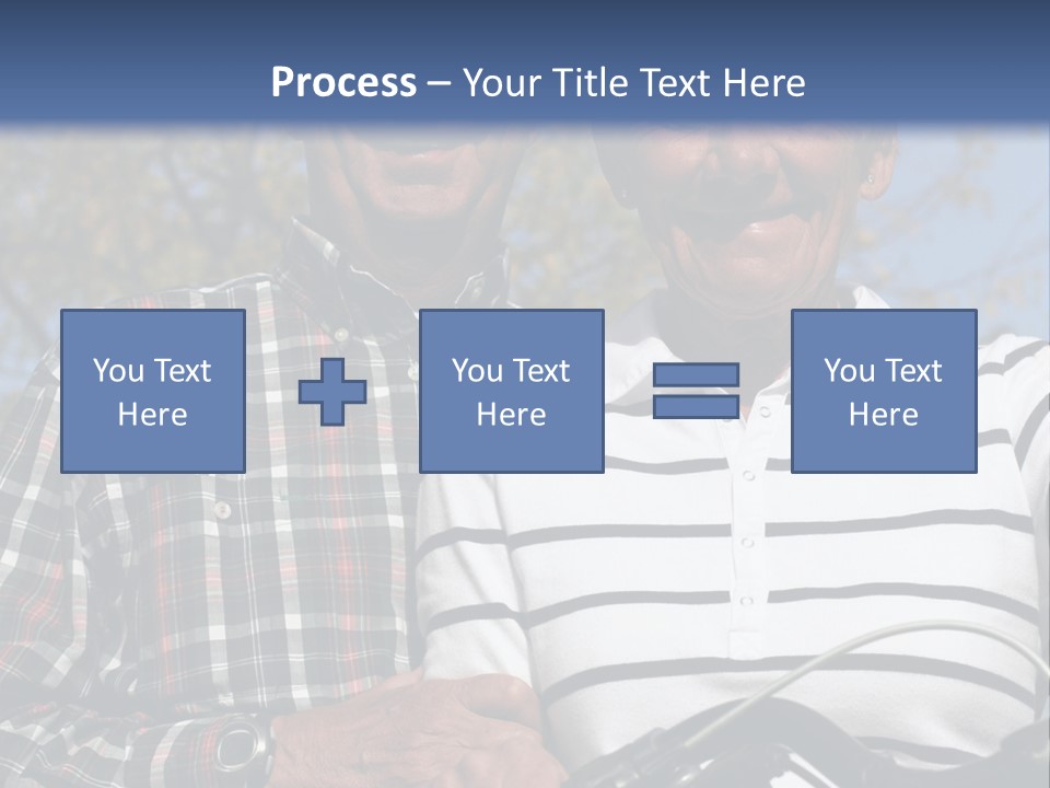 A Couple Of People That Are Standing Next To Each Other PowerPoint Template
