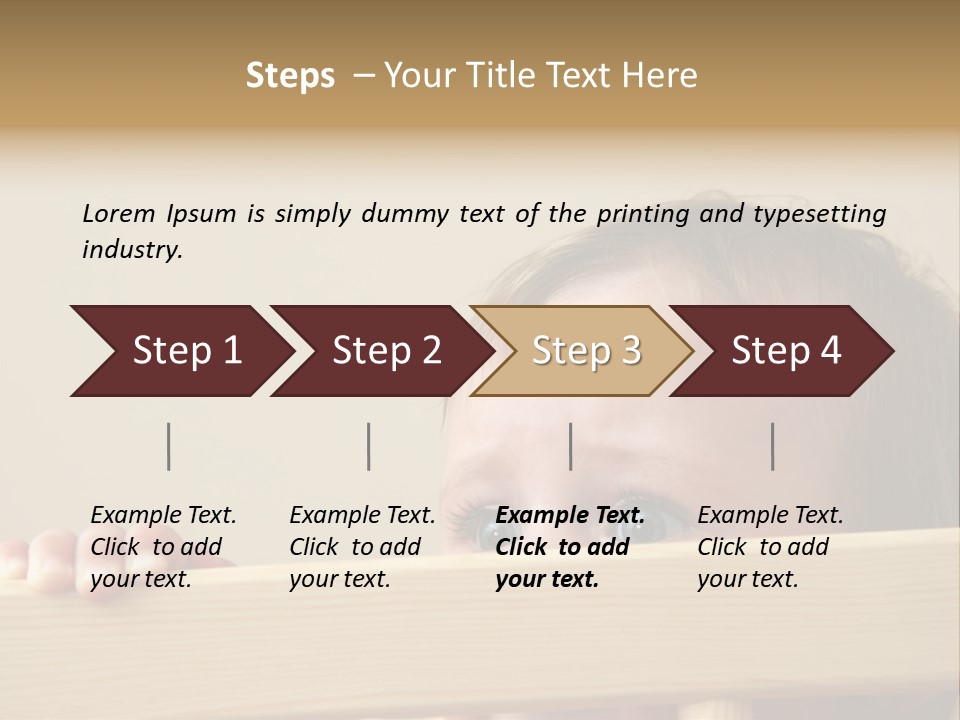 Big Baby Eyes With Fear In His Look PowerPoint Template