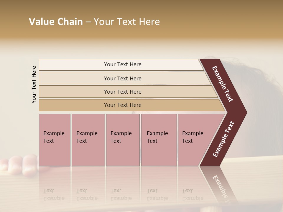 Big Baby Eyes With Fear In His Look PowerPoint Template