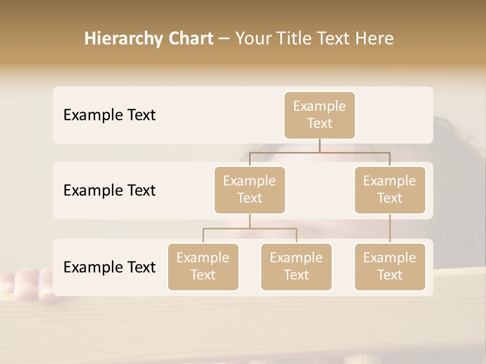 Big Baby Eyes With Fear In His Look PowerPoint Template