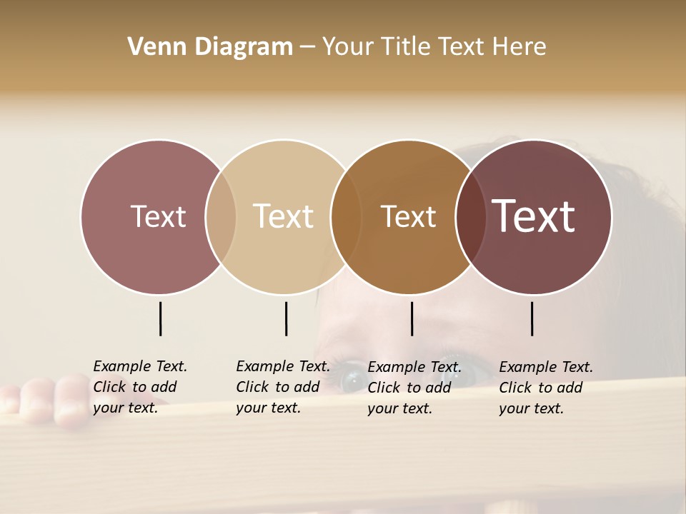 Big Baby Eyes With Fear In His Look PowerPoint Template