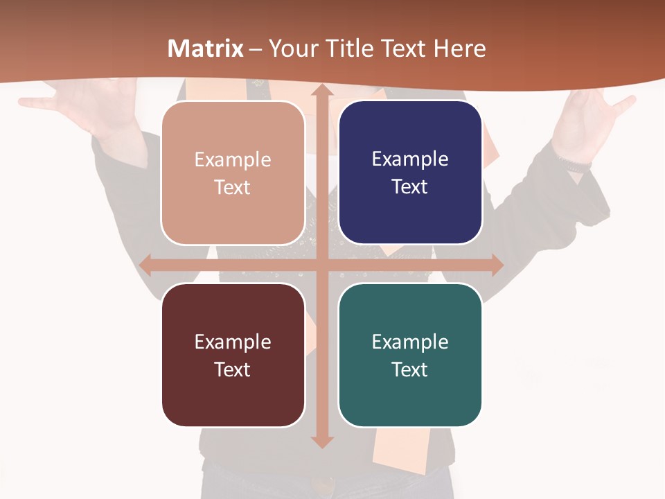 A Woman With Sticky Notes On Her Face PowerPoint Template
