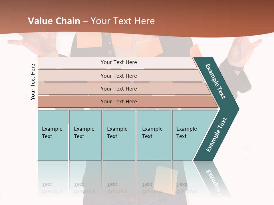A Woman With Sticky Notes On Her Face PowerPoint Template