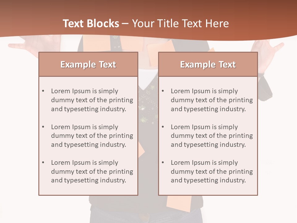 A Woman With Sticky Notes On Her Face PowerPoint Template