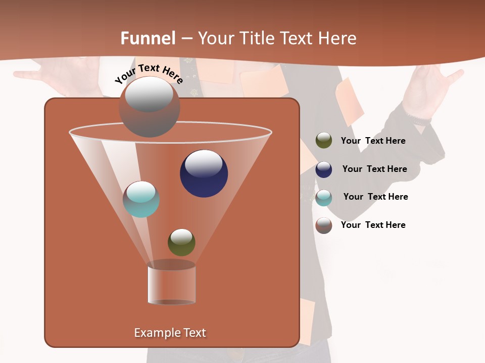 A Woman With Sticky Notes On Her Face PowerPoint Template