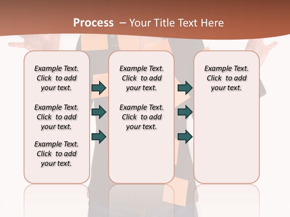 A Woman With Sticky Notes On Her Face PowerPoint Template