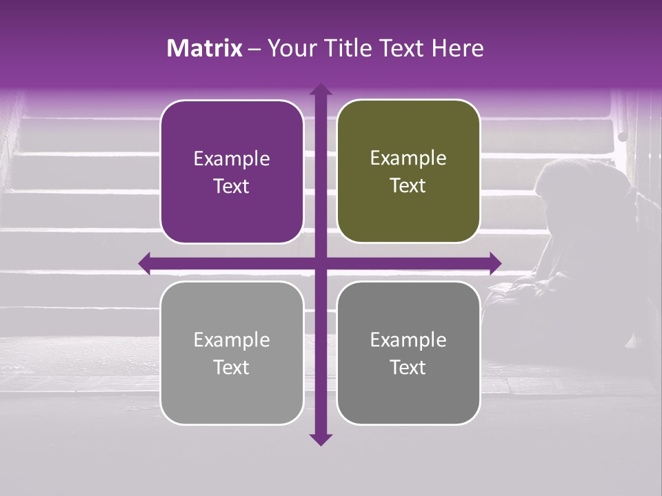 Photo Of Beggar Woman Reading The Book In Underground Subway PowerPoint Template