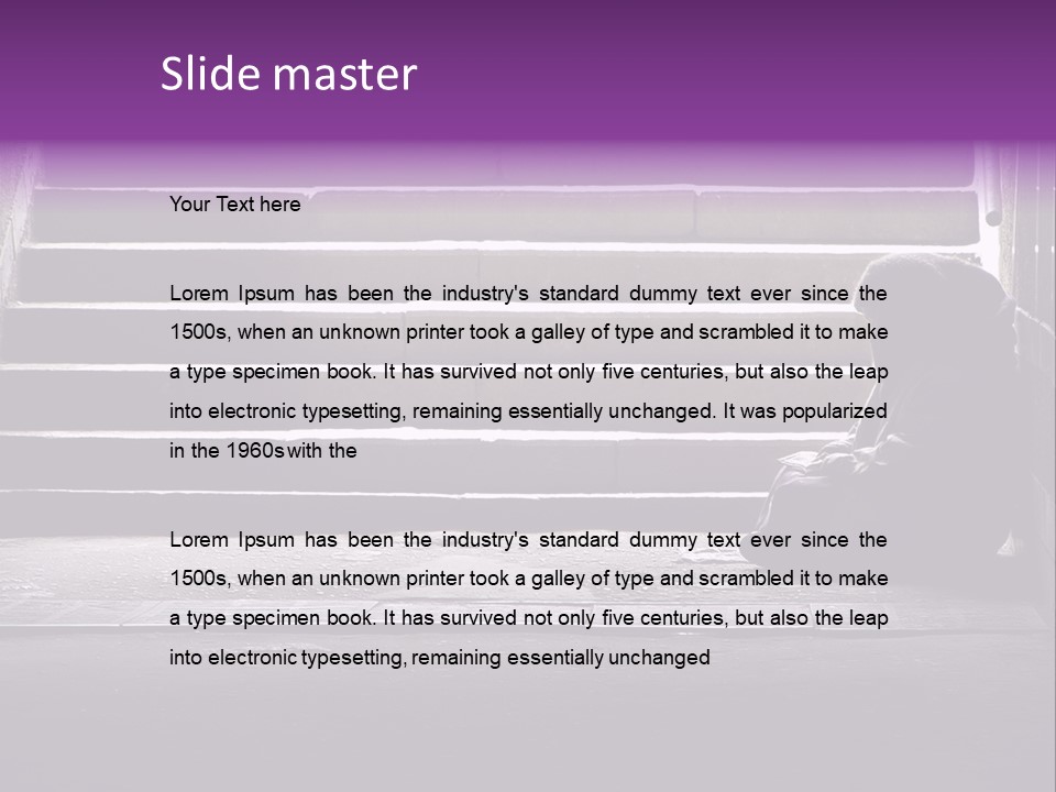 Photo Of Beggar Woman Reading The Book In Underground Subway PowerPoint Template