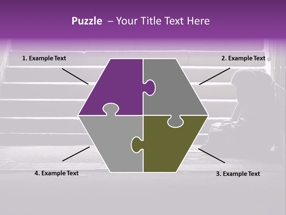 Photo Of Beggar Woman Reading The Book In Underground Subway PowerPoint Template